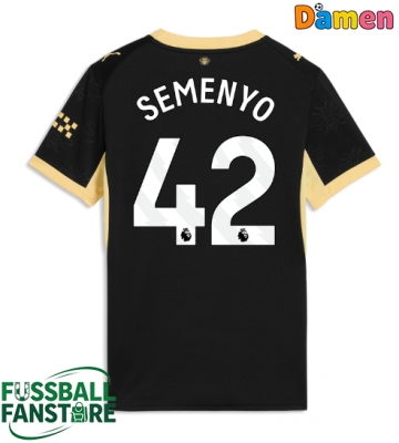 Manchester City Antoine Semenyo #42 Replik Auswärtstrikot Damen 2026-27 Kurzarm